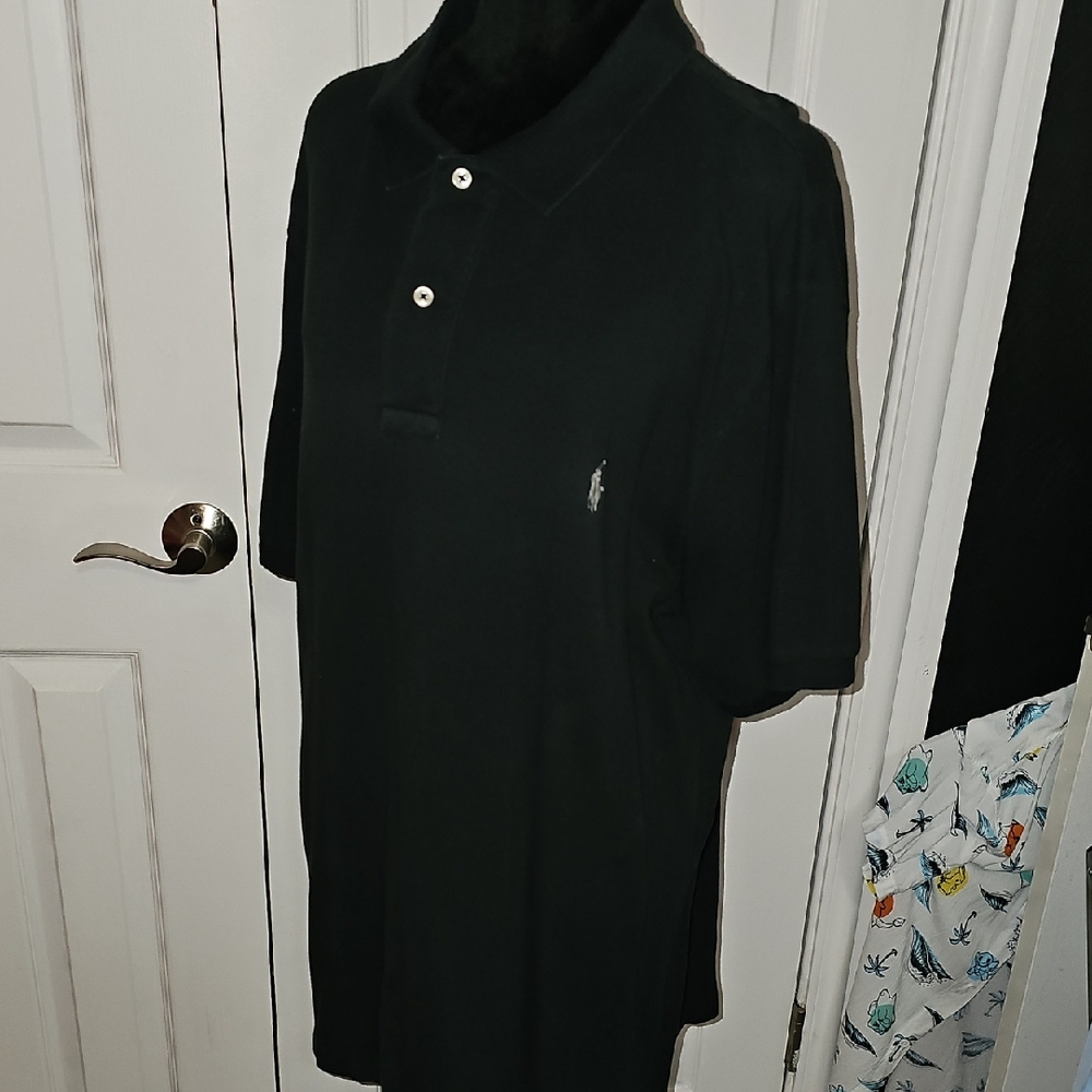 Ralph Lauren Black Polo in Big And Tall Size LT